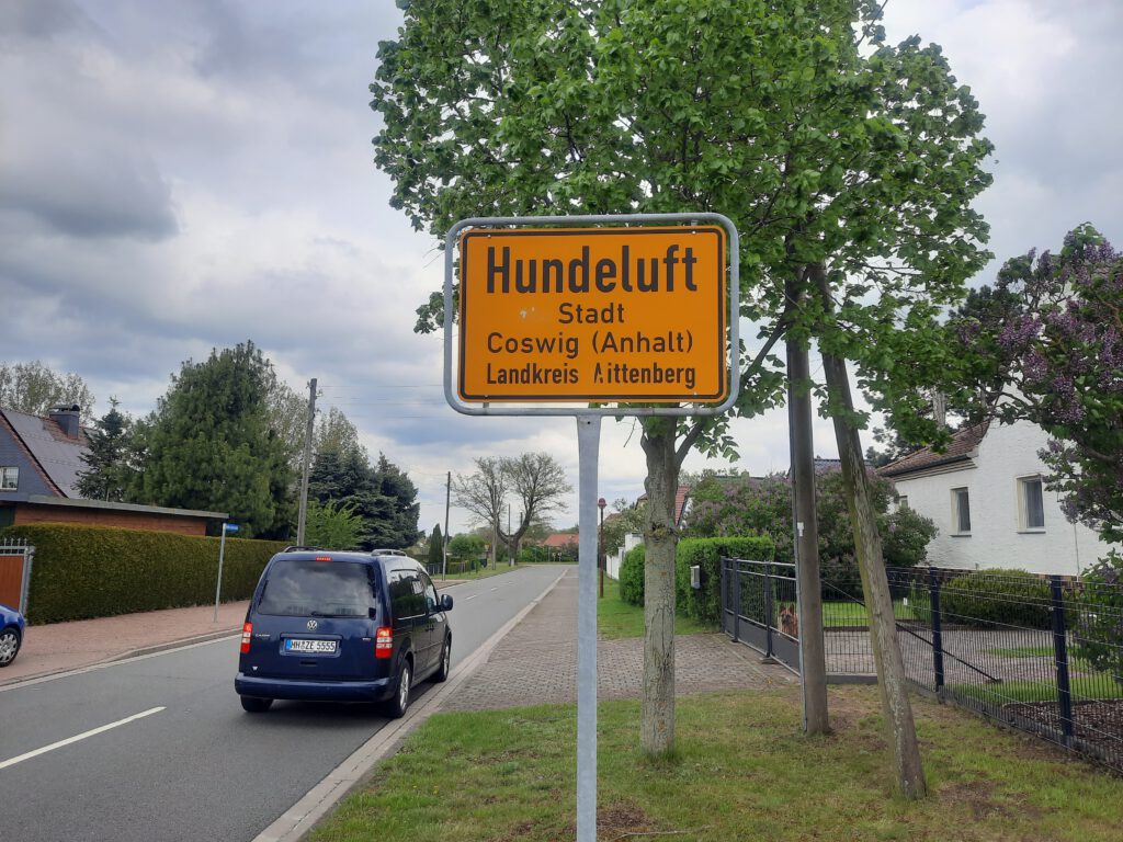 Stadtschild Hundeluft