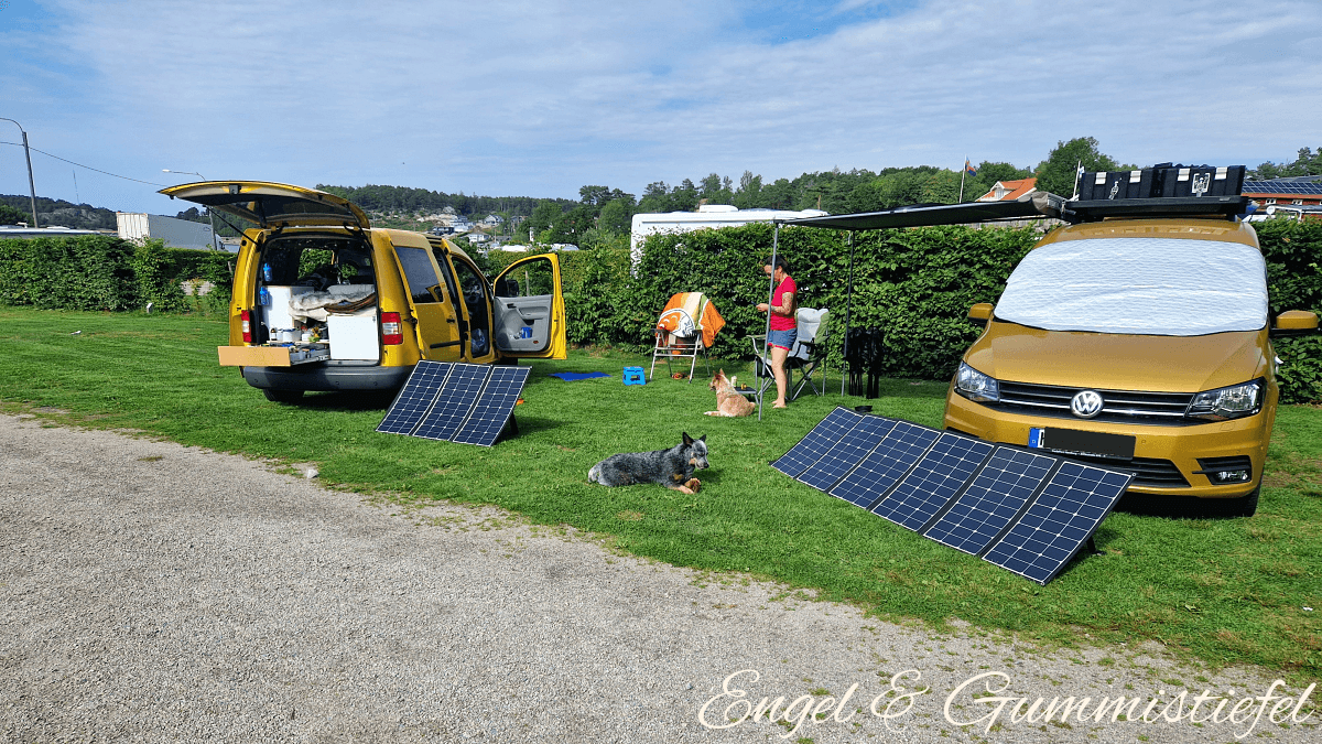 Viel Platz auf dem Lagunen Campingplatz bei Strömstad